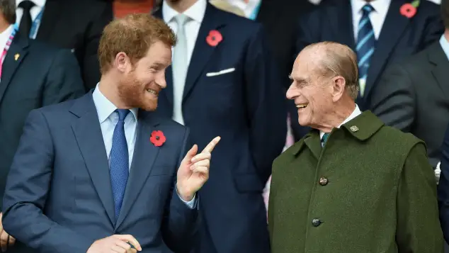 Prince Harry and Prince Philip