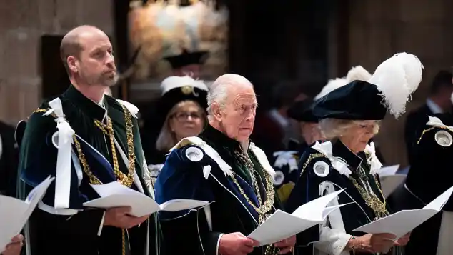 Prince William, King Charles III and Queen Camila