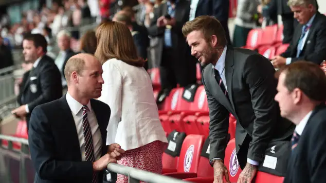 Prince William and David Beckham