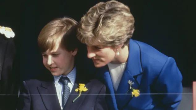Prince William and Princess Diana
