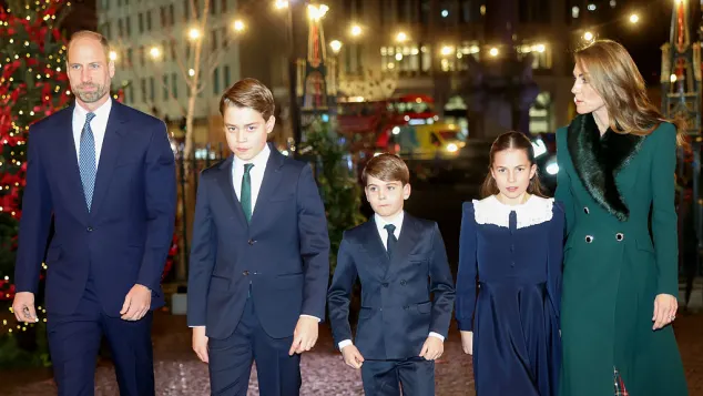 Prince William with his children