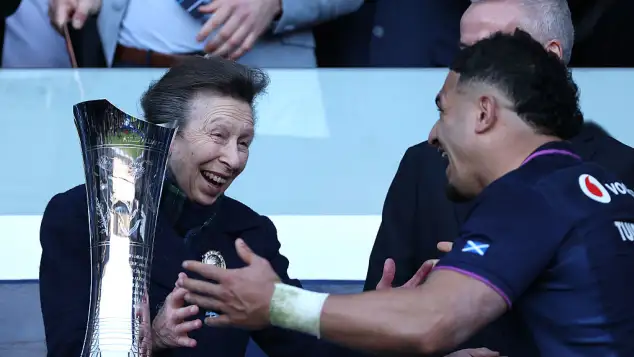 Princess Anne and Sione Tuipulotu