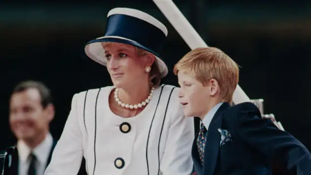 La princesa Diana con sus hijos