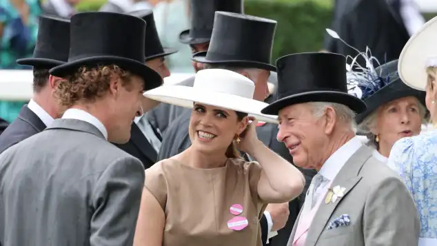 Princess Eugenie and King Charles III