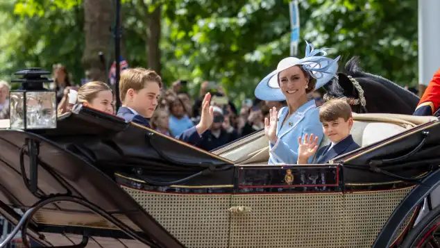 Princess Kate with her children