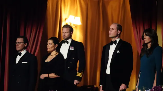 Prince Daniel, Princess Victoria, Prince William and Duchess Kate