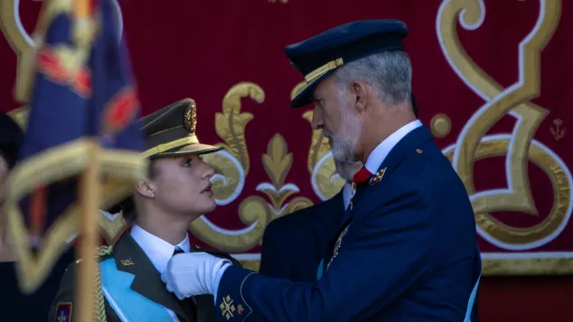 Princess Leonor and King Felipe
