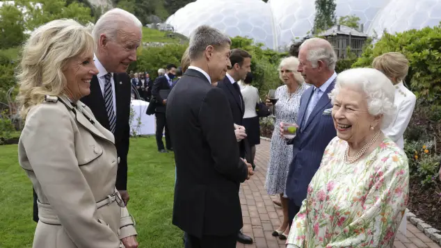 The Bidens and Queen Elizabeth II