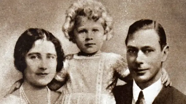 Queen Elizabeth, Princess Elizabeth, and King George VI