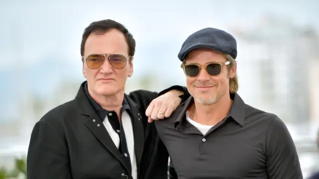 Quentin Tarantino and Brad Pitt