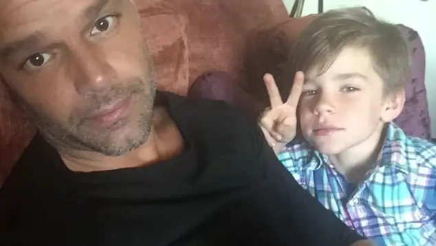 Ricky Martin y sus hijos
