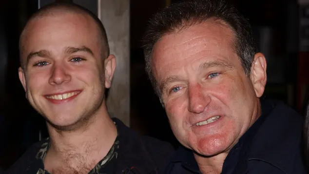 Robin Williams and Zak Williams