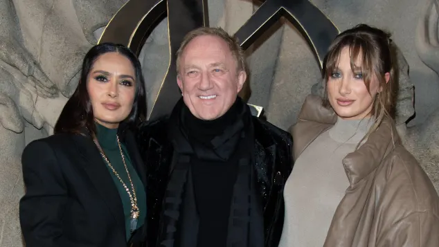 Salma Hayek, Francois-Henri Pinault and Mathilde Pinault