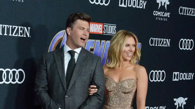 Scarlett Johansson and Colin Just 