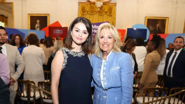 Selena Gomez and Jill Biden