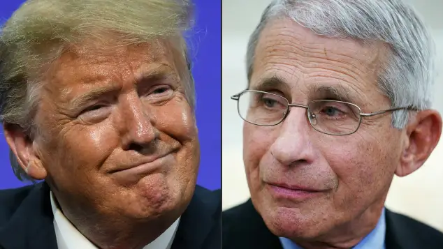 Donald Trump and Dr. Anthony Fauci