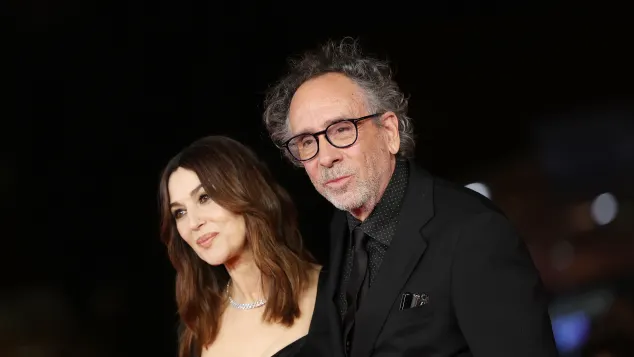 Tim Burton and Monica Bellucci