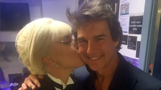 Lady Gaga and Tom Cruise