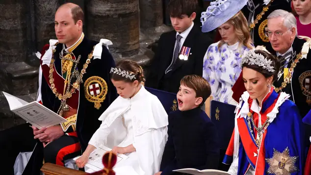 Prince William, Princess Charlotte, Prince Louis and Duchess Kate