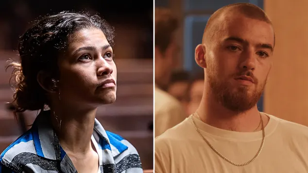 Zendaya and Angus Cloud in 'Euphoria'