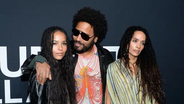 Lenny Kravitz, Zoe Kravitz, and Lisa Bonet