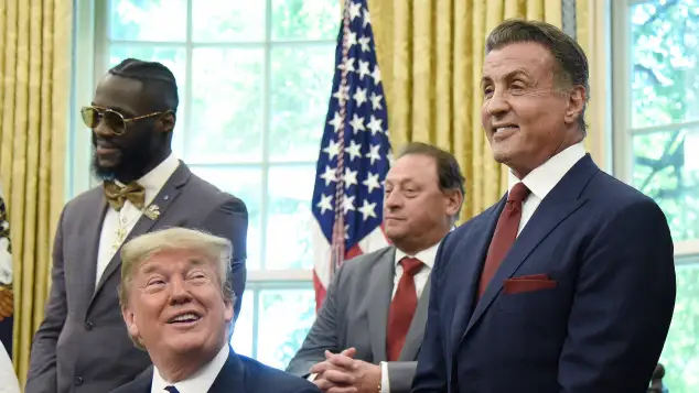  Donald Trump and Sylvester Stallone 