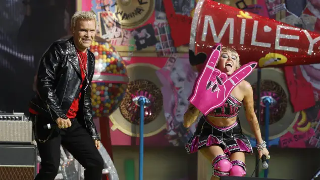Billy Idol and Miley Cyrus