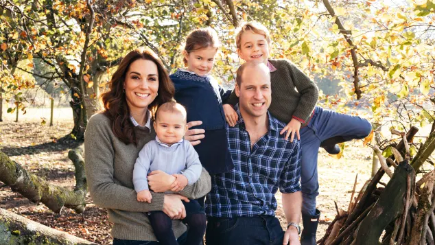 Prince William, Duchess Catherine, Prince George, Princess Charlotte and Prince Louis