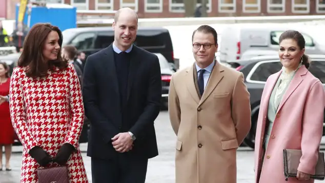 Princess Kate, Prince William, Princess Victoria and Prince Daniel