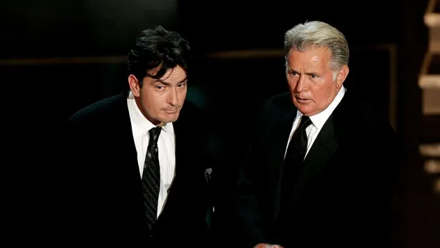 Charlie and Martin Sheen