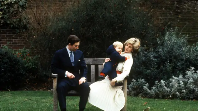 Prince Charles, Prince William, and Princess Diana