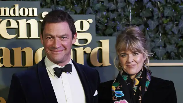 Dominic West and Catherine FitzGerald