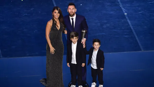 Lionel Messi y familia