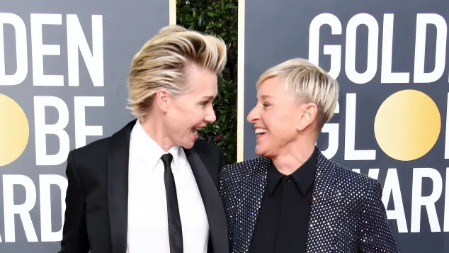 Portia de Rossi and Ellen DeGeneres