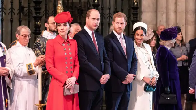 William, Kate, Harry and Meghan at the Commonwealth Day Service 2019