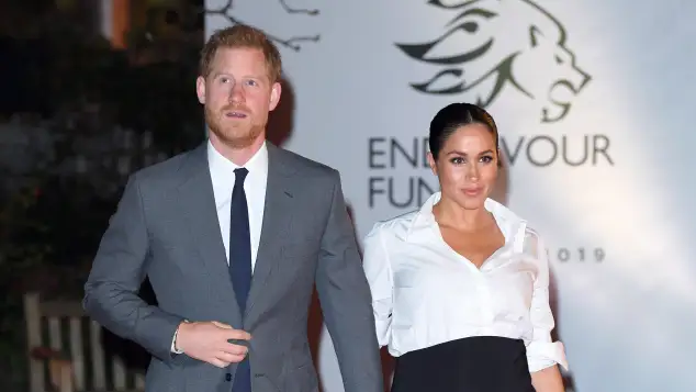 Harry and Meghan arrive at the Endeavor Fund Awards