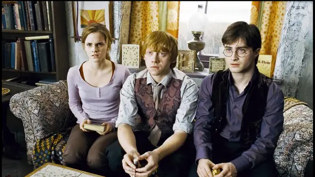 Daniel Radcliff, Emma Watson and Rupert Grint in 'Harry Potter'