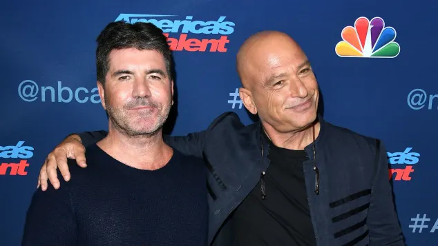 Simon Cowell and Howie Mandel