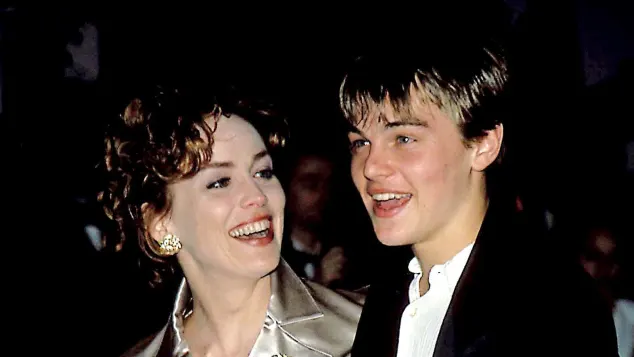 Sharon Stone and Leonardo DiCaprio