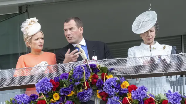 Peter Phillips, Zara Tindall, and Princess Anne