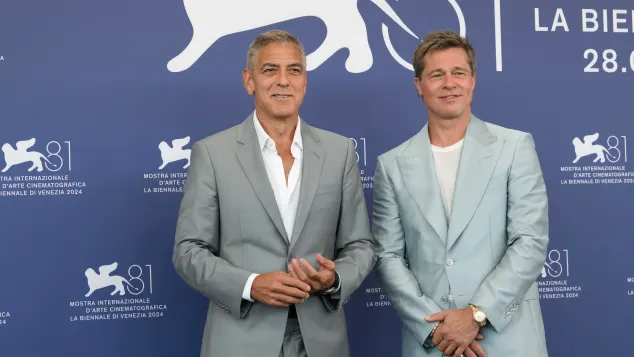 Brad Pitt and George Clooney