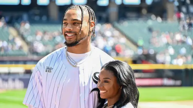 Simone Biles and Jonathan Owens