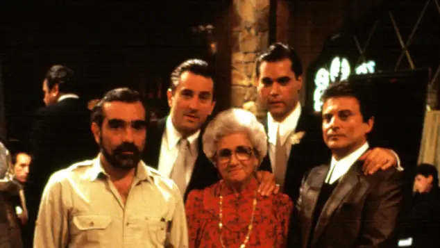 Martin Scorsese, Robert De Niro, Catherine Scorsese, Ray Liotta y Joe Pesci