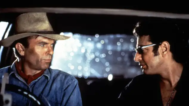 Sam Neill and Jeff Goldblum in 'Jurassic Park'