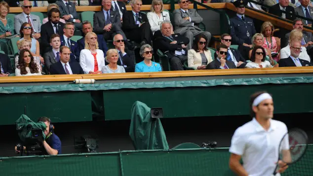 Kate Middleton and Roger Federer