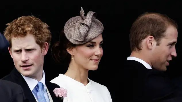 Príncipe Harry, Kate Middleton y el príncipe William