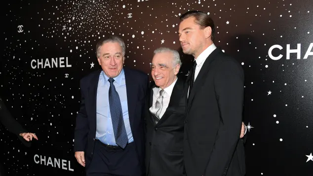 Leonardo DiCaprio, Robert De Niro and Martin Scorsese