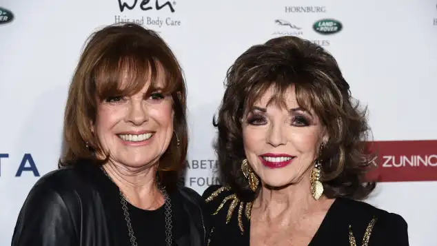Linda Gray and Joan Collins