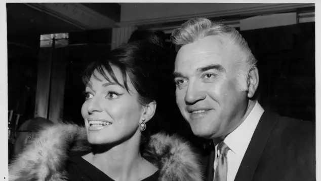 Lorne Greene and Nancy Deale