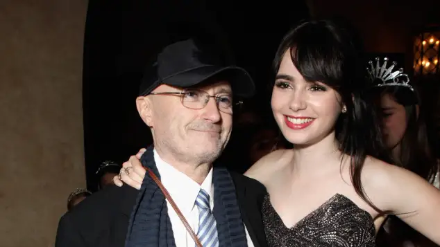 Phil Collins and Lily Collins